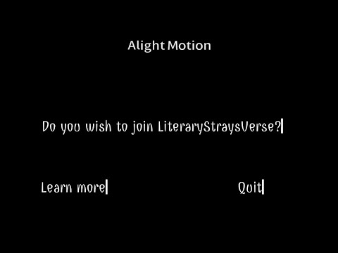 Join LiteraryStraysVerse?   [Yes]  No | Open | 40/51 | Audition Rp Server