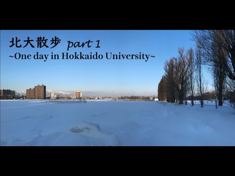 [北海道大学] 昼下がりの北大(冬Ver)　~One day in Hokkaido University @ Japan ~