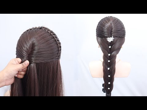 Beautiful ponytail hairstyle for girls | hairstyle for bridal | hairstyle for wedding  long ponytail