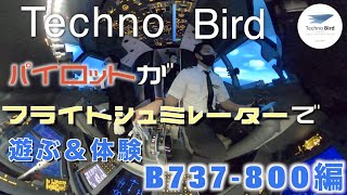 後編：乗客が乗っていたら大変！安全性ゼロのフライトシュミレーター操縦体験！【テクノバード】【B737-800】