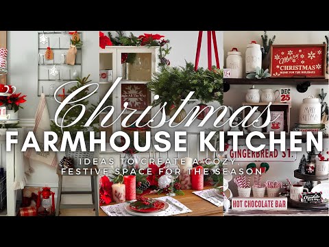 A Christmas Kitchen Retreat: Rustic Farmhouse Ideas to Create a Cozy, Festive Space for the Season 🎄