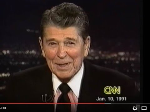 President Ronald Reagan on Larry King 1-10-1991 Full Hour