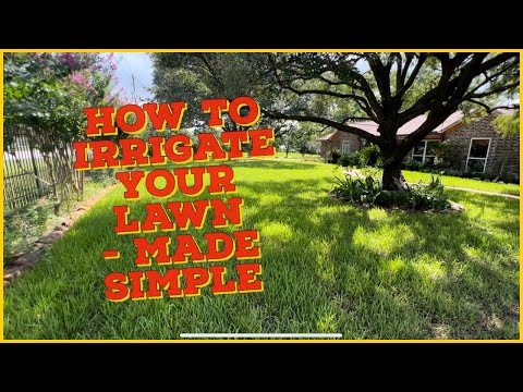 How to IRRIGATE your LAWN - Made Simple