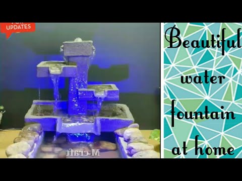 Amazing waterfall fountain making at home easily