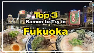 Finding the best ramen in Fukuoka:  Top 3 Shops You Need to Try!