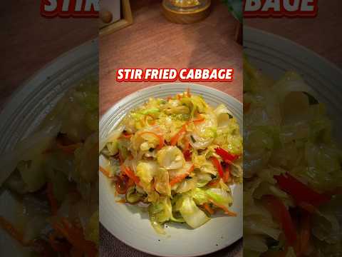 Stir Fried Cabbage #easyrecipe #cabbage #simplerecipe #cabbagerecipe #veggies