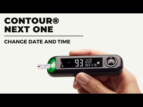 Change pre-set Date and time in Contour Next one I Contour Plus One Blood Glucose monitoring meter