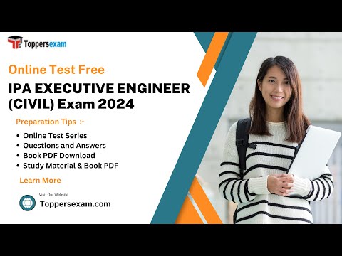 IPA EXECUTIVE ENGINEER (CIVIL) Mock Test Free, Book PDF, Syllabus 2024, Practice Set, MCQ