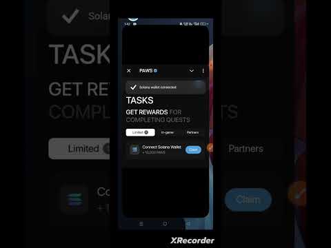 PAWS Airdrop Solana Wallet Connect