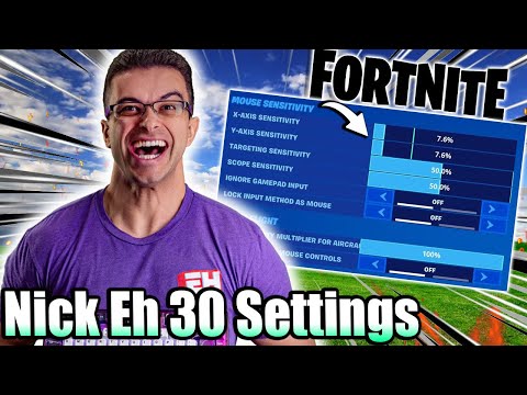 Nick Eh 30 Fortnite Settings 2024 | Nick Eh 30 Sensitivity And DPI