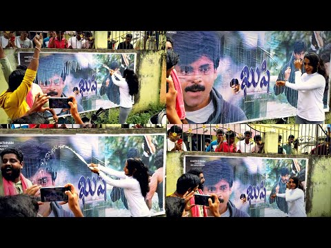 kushi movie re release fans celebrations #pawankalyan #pspk #pawankalyan #kushi