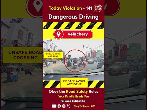 TODAY VIOLATION -141 Dangerous Driving #chennaitrafficpolice #otr #obeytherules