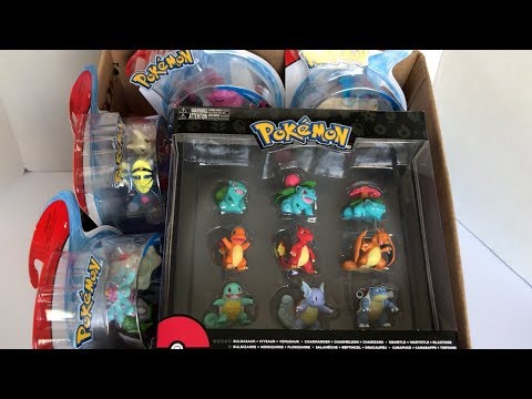 Box of Toys Unboxing New Pokemon Toys Litten Zubat Bulbasaur Ivysaur Venusaur Pokémon with Names