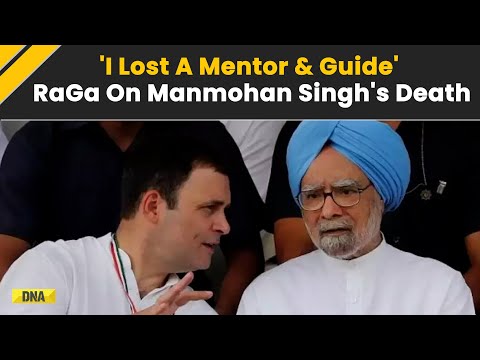 Manmohan Singh Death: Congress MP Rahul Gandhi Vadra On Ex-PM Manmohan Singh's Death