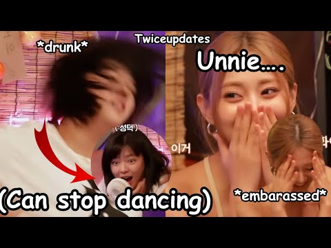 drunk jeongyon stealing tzuyu solo dance and then there’s twice hyping tzuyu