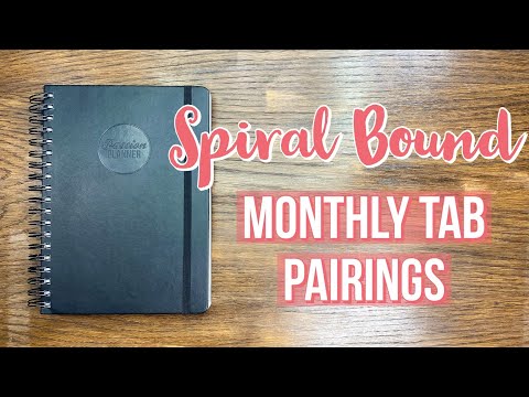 Monthly Tabs for the 2021 Passion Planner - Spiral Bound