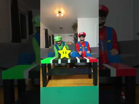 Mario VS Luigi Short Minigame - Bottle Flip Battle