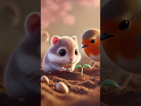 Tiny Steps, Eternal Echoes: Hamster's Daily Song #cute #song #3d #hamsters #foryou #viralshorts