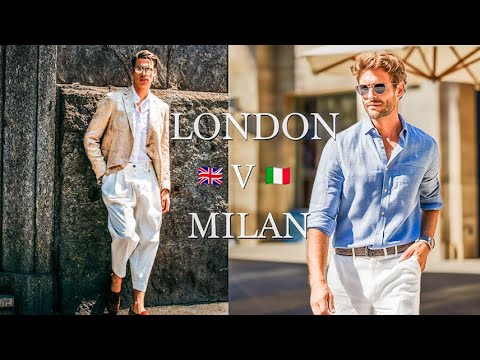 Men's Style in London & Milan. Men's Fashion