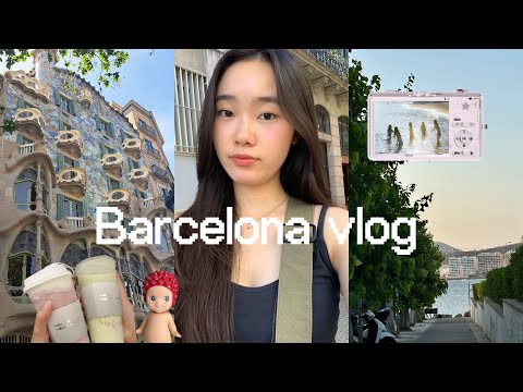 barcelona vlog🐚: grad trip, what i eat, a summer like new jeans type of vibe’s 🫧