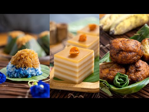 3 Type Malaysian Favorite Kuih Muih in 4 Minutes [My Lovely Recipes]