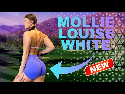 Golf Girl MOLLIE LOUISE WHITE Hitting Bombs Slow Motion Golf Swing