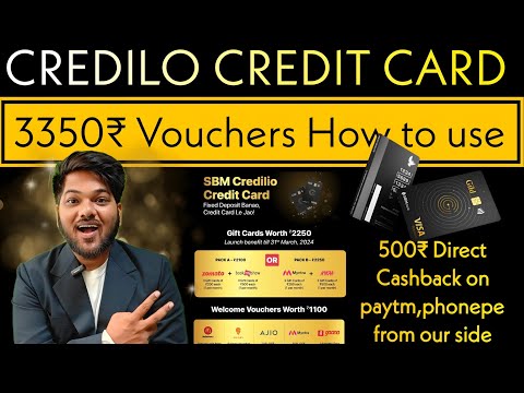 SBM Credilio Credit Card - A Credit Card  || Best FD Based Credit Card || 2250₹ Gift Card | Credit