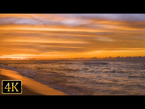 Relaxing Beach Sounds for Calm and Deep Sleep (4K UHD)