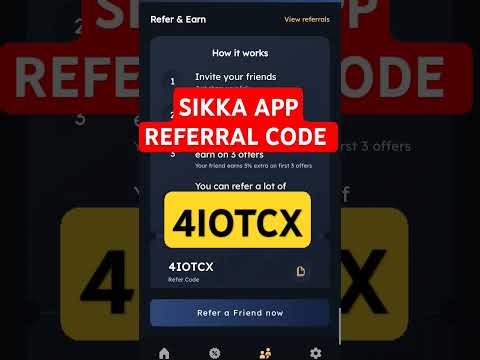 sikka app referral code | sikka ka refer code 2024