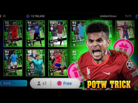 POTW 101 Rated Luis Diaz Trick🤯 | eFootball 2024 Mobile