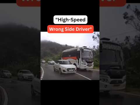 "High-speed, wrong side driver caught on Woodman Dashcam! 🚨📸 #ProofIsInTheDash #RoadSafety"