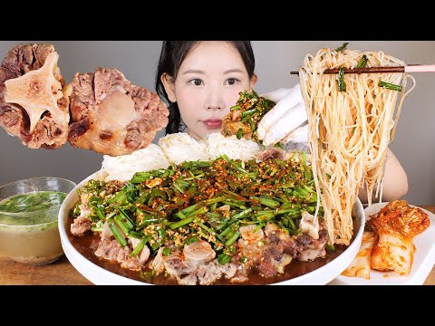 왜 아직도 폭염인 거죠🥵 지칠 땐 몸보신✊ 소꼬리찜 소꼬리탕 소면 먹방 Braised OX tail [eating show] mukbang korean food