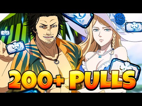 LET'S GO! *NEW* SWIMSUIT CHARLOTTE & YAMI CRACKED 200 SUMMONS! | Black Clover Mobile