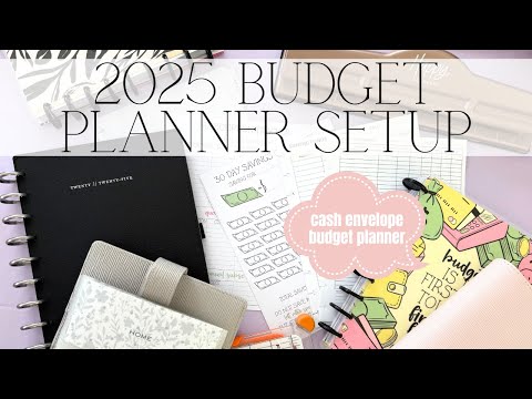 2025 Budget Planner Setup | Cash Envelope System | Frankenplanner Setup | Classic Happy Planner