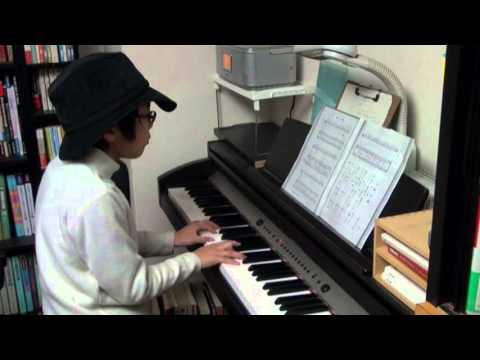 唱歌　紀元節　９歳　ピアノ弾き語り　Song for the epoch of Japan. sing with piano by 9-year-old child