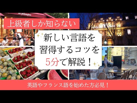 【上級者しか知らない】新しい言語を習得するコツをたった5分で解説！　英語とフランス語を教え、イタリア語中級のリュミエール代表 飯田美樹が、第二外国語習得の秘訣をお伝えします。