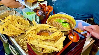 巨大なごぼう天と透き通った麺がうまい！福岡で最高峰の人気を誇るうどんの名店｜福岡 グルメ 大地のうどん|asmr