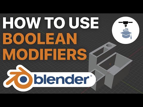 How to use boolean modifiers in Blender