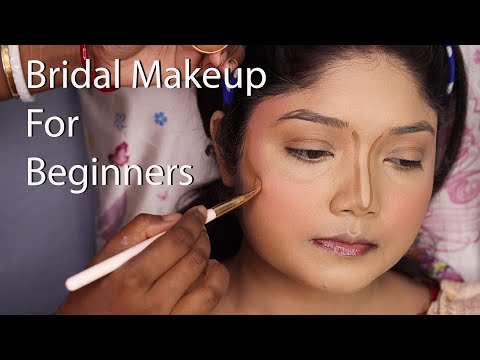 Best Bridal Makeup For Beginners/ Step By Step Bridal Makeup Tutorial / Bridal Makeup For Beginners