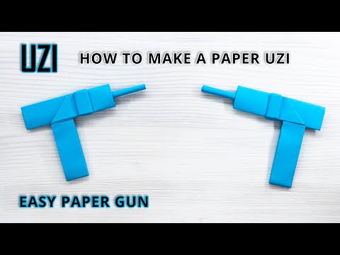 Create Your Own Uzi Submachine Gun Using Two Sheets of A4 Paper