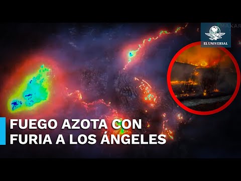 Así se ve el “infierno” que se vive en Los Ángeles; incendios no paran