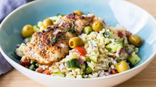 Mediterranean Chicken Orzo | Easy Healthy Weeknight Dinner