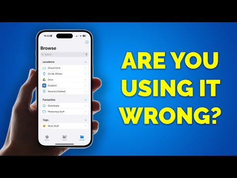 iPhone Files app is GREAT when you know how to use it! (full tutorial + iOS 18)