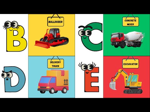 ABC Vehicles Song 🚗✈️ | Learn the Alphabet with Fun Vehicles! | UZR Learning | #abcd #kids