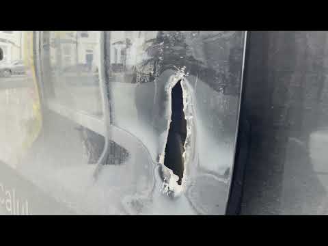 Renault van broken  into by thieves