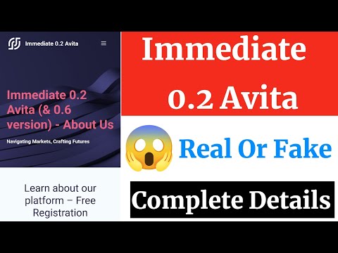 Immediate 0.2 Avita Real or Fake | Immediate 0.2 Avita Platform Review | 2.4 Avita | 0.6 Avita