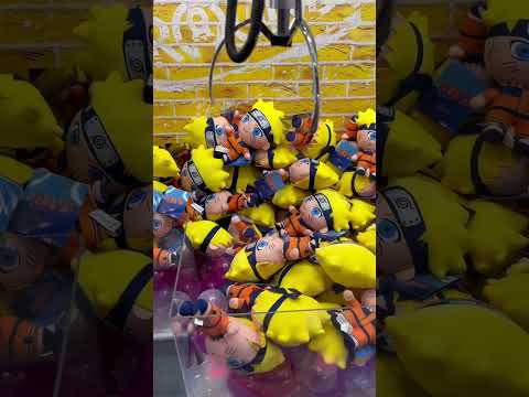 NARUTO Claw Machine Win!#clawmachine #win #round1 #naruto #plush