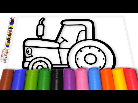 🚜 Tractor Fun: Rev Up Your Creativity with our Tractor Coloring Page! 🎨 / Akn Kids House