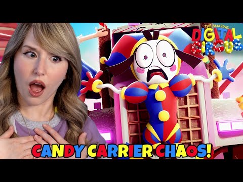 HORROR FAN REACTS TO THE AMAZING DIGITAL CIRCUS - EPISODE 2 - CANDY CARRIER CHAOS