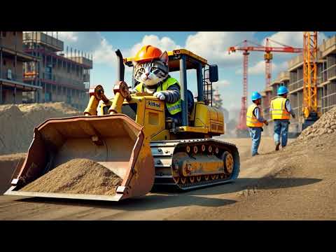 Construction Cat The Cutest Worker on the Job!